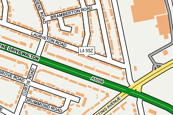 L4 9SZ map - OS OpenMap – Local (Ordnance Survey)