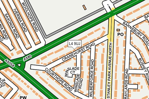 L4 9UJ map - OS OpenMap – Local (Ordnance Survey)