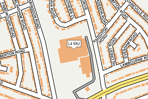 L4 9XU map - OS OpenMap – Local (Ordnance Survey)