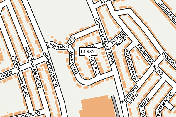 L4 9XY map - OS OpenMap – Local (Ordnance Survey)