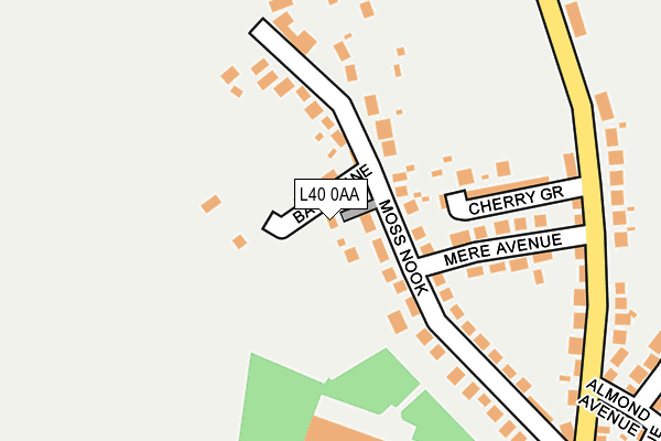 L40 0AA map - OS OpenMap – Local (Ordnance Survey)