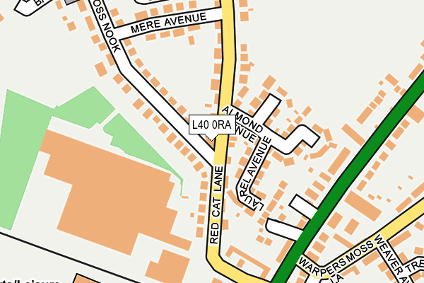 L40 0RA map - OS OpenMap – Local (Ordnance Survey)