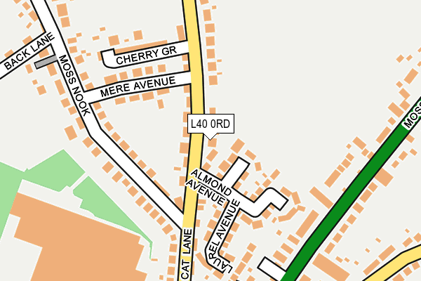 L40 0RD map - OS OpenMap – Local (Ordnance Survey)