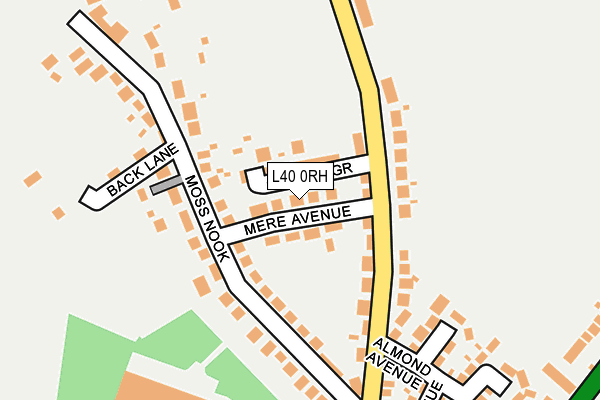 L40 0RH map - OS OpenMap – Local (Ordnance Survey)