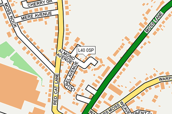 L40 0SP map - OS OpenMap – Local (Ordnance Survey)