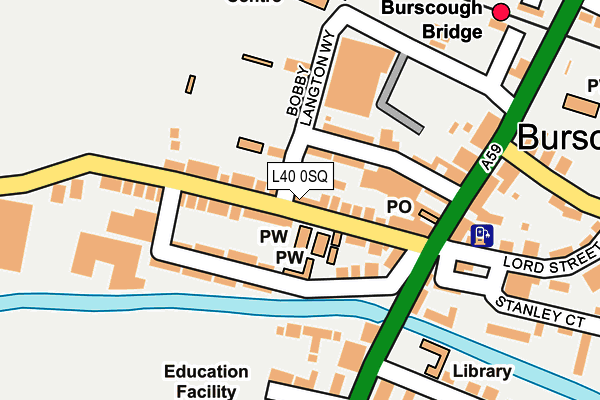 L40 0SQ map - OS OpenMap – Local (Ordnance Survey)