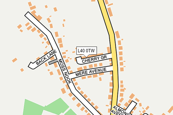 L40 0TW map - OS OpenMap – Local (Ordnance Survey)