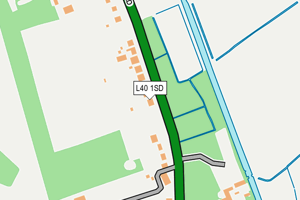 L40 1SD map - OS OpenMap – Local (Ordnance Survey)
