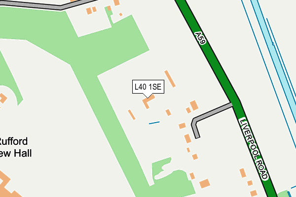 L40 1SE map - OS OpenMap – Local (Ordnance Survey)