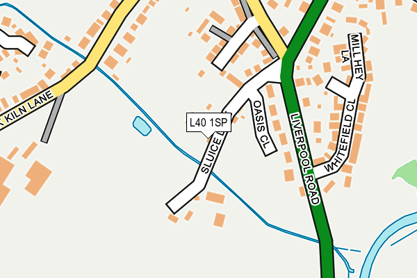 L40 1SP map - OS OpenMap – Local (Ordnance Survey)