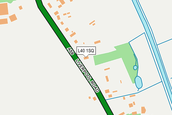 L40 1SQ map - OS OpenMap – Local (Ordnance Survey)