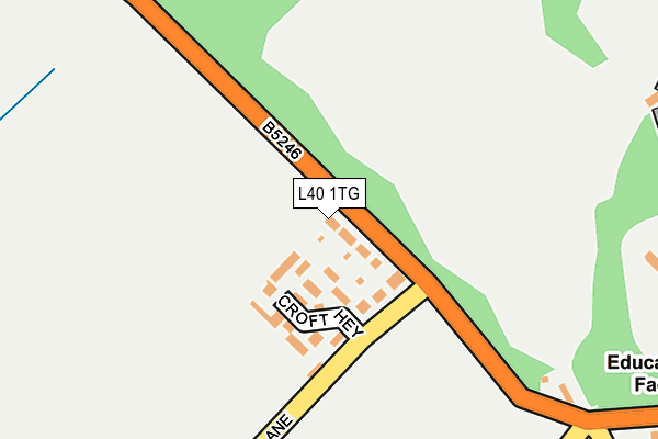 L40 1TG map - OS OpenMap – Local (Ordnance Survey)