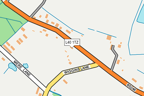 L40 1TZ map - OS OpenMap – Local (Ordnance Survey)