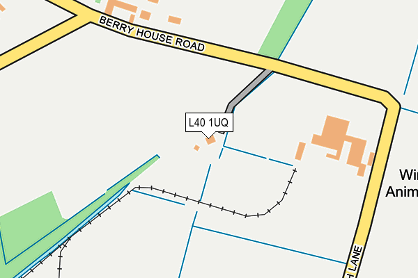 L40 1UQ map - OS OpenMap – Local (Ordnance Survey)
