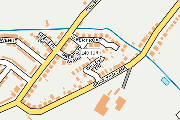 L40 1UR map - OS OpenMap – Local (Ordnance Survey)