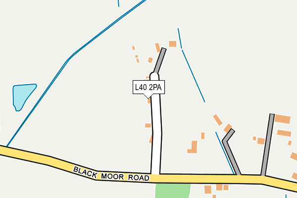 L40 2PA map - OS OpenMap – Local (Ordnance Survey)