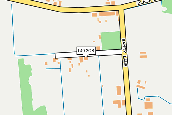 L40 2QB map - OS OpenMap – Local (Ordnance Survey)