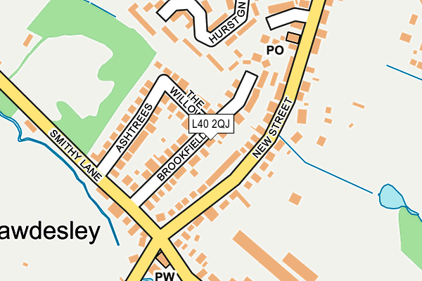 L40 2QJ map - OS OpenMap – Local (Ordnance Survey)