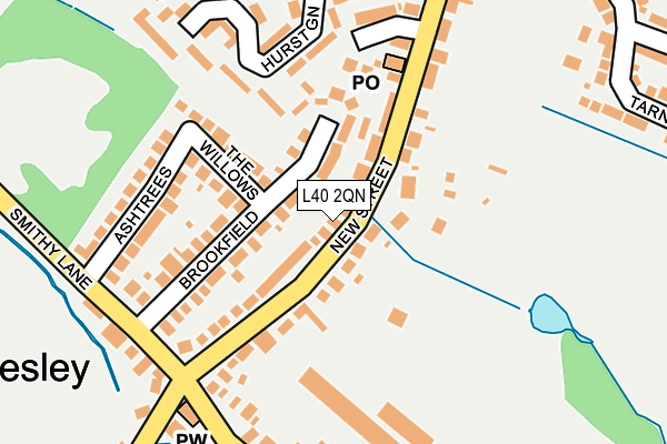 L40 2QN map - OS OpenMap – Local (Ordnance Survey)