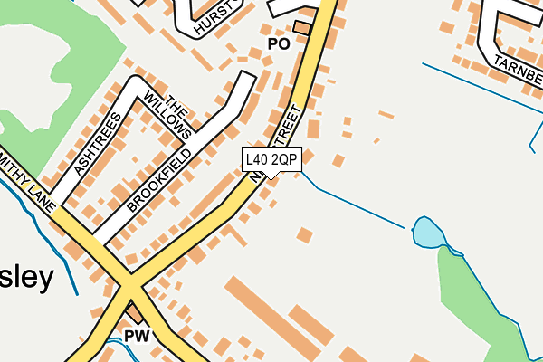L40 2QP map - OS OpenMap – Local (Ordnance Survey)