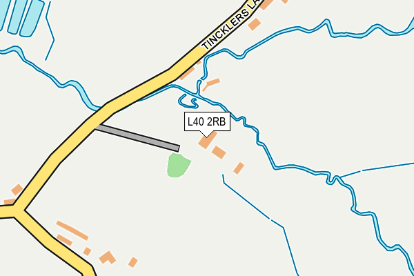 L40 2RB map - OS OpenMap – Local (Ordnance Survey)