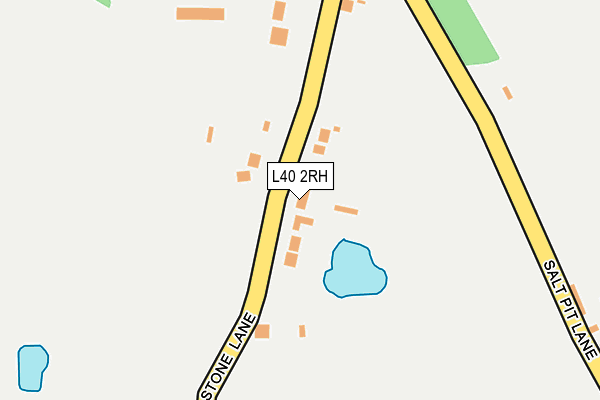 L40 2RH map - OS OpenMap – Local (Ordnance Survey)
