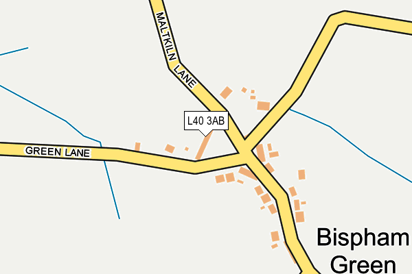 L40 3AB map - OS OpenMap – Local (Ordnance Survey)