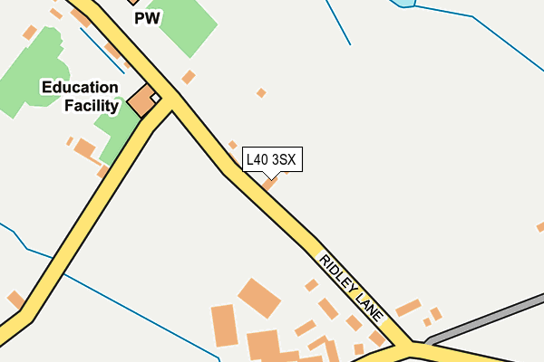 L40 3SX map - OS OpenMap – Local (Ordnance Survey)