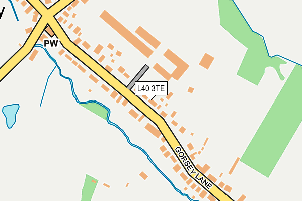 L40 3TE map - OS OpenMap – Local (Ordnance Survey)