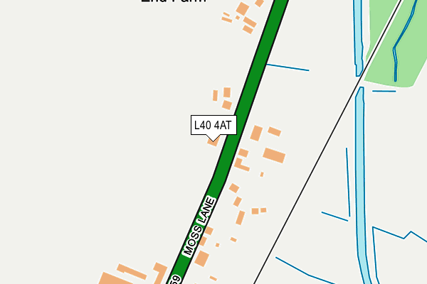 L40 4AT map - OS OpenMap – Local (Ordnance Survey)