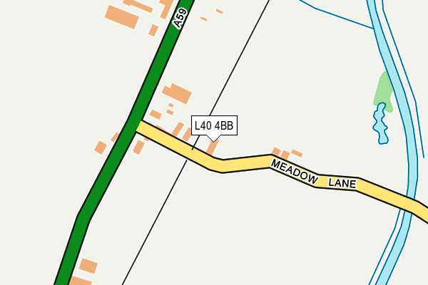 L40 4BB map - OS OpenMap – Local (Ordnance Survey)