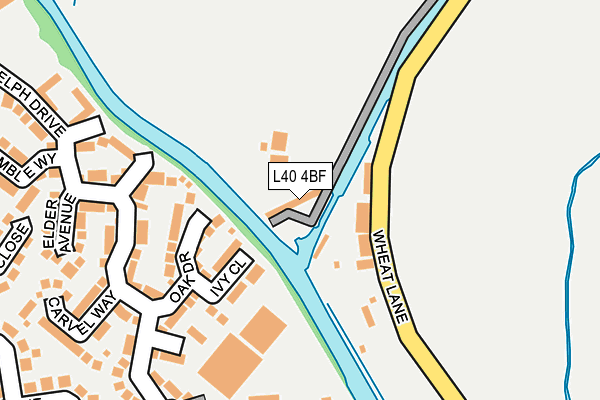 L40 4BF map - OS OpenMap – Local (Ordnance Survey)