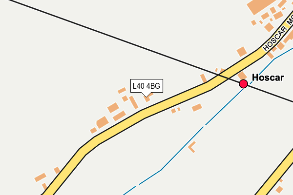L40 4BG map - OS OpenMap – Local (Ordnance Survey)
