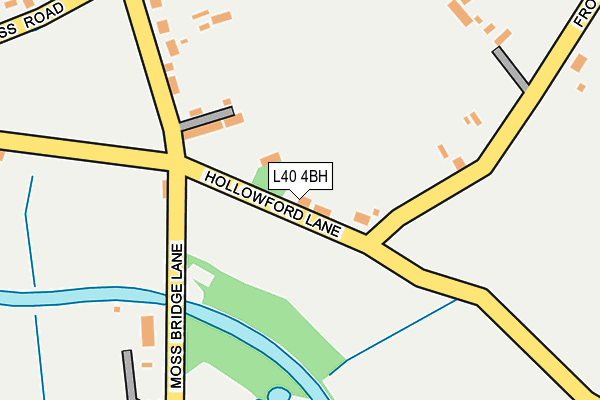 L40 4BH map - OS OpenMap – Local (Ordnance Survey)