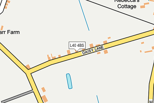 L40 4BS map - OS OpenMap – Local (Ordnance Survey)