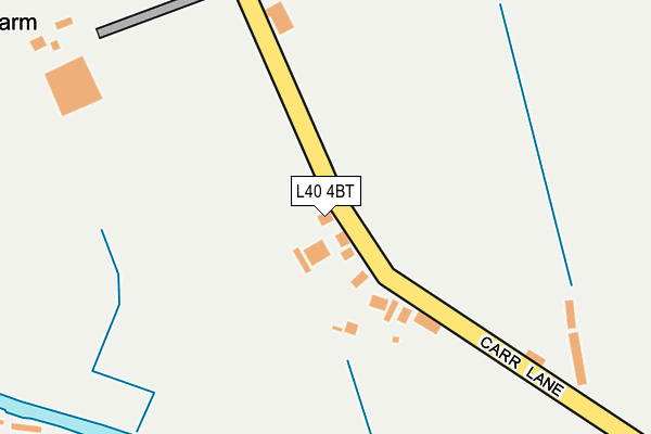 L40 4BT map - OS OpenMap – Local (Ordnance Survey)