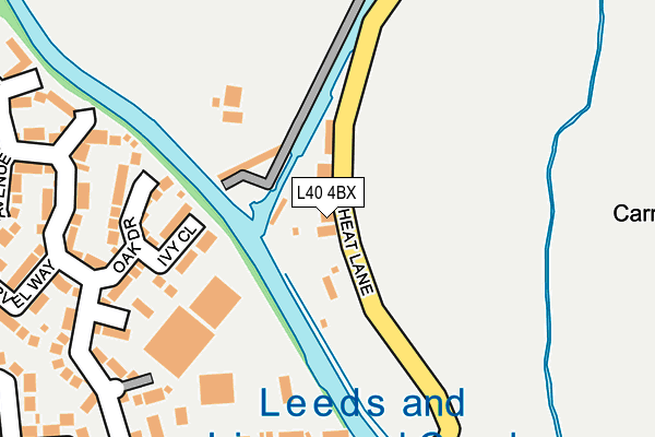 L40 4BX map - OS OpenMap – Local (Ordnance Survey)