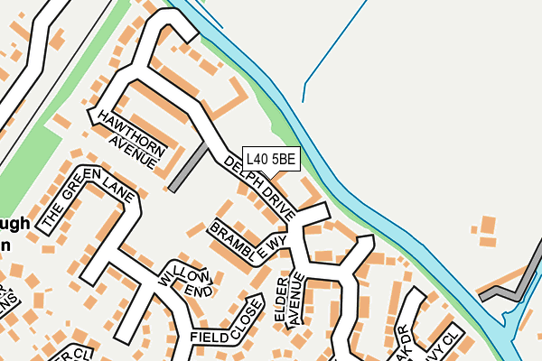 L40 5BE map - OS OpenMap – Local (Ordnance Survey)