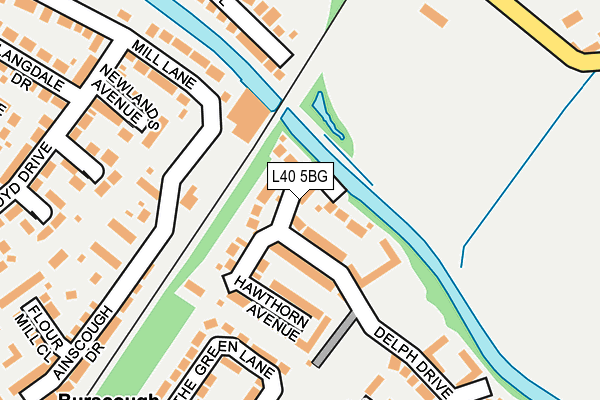 L40 5BG map - OS OpenMap – Local (Ordnance Survey)