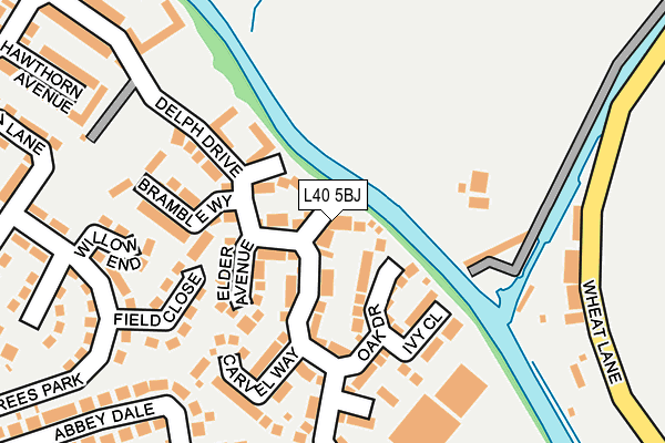 L40 5BJ map - OS OpenMap – Local (Ordnance Survey)