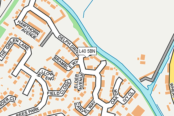 L40 5BN map - OS OpenMap – Local (Ordnance Survey)