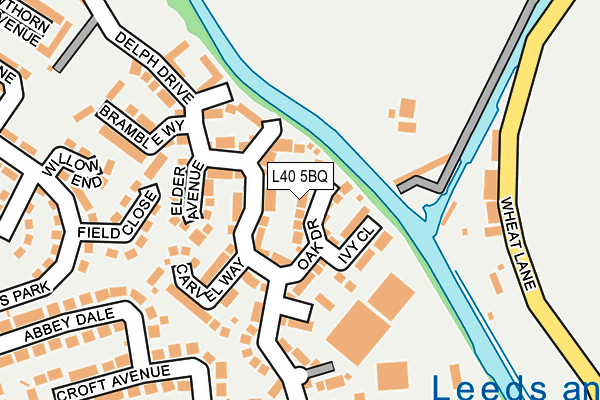 L40 5BQ map - OS OpenMap – Local (Ordnance Survey)