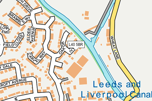 L40 5BR map - OS OpenMap – Local (Ordnance Survey)
