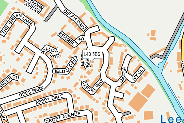 L40 5BS map - OS OpenMap – Local (Ordnance Survey)