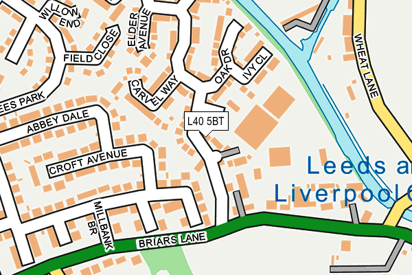 L40 5BT map - OS OpenMap – Local (Ordnance Survey)