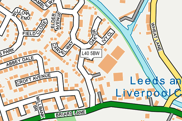 L40 5BW map - OS OpenMap – Local (Ordnance Survey)