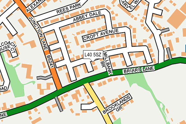 L40 5SZ map - OS OpenMap – Local (Ordnance Survey)