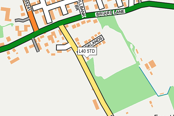 L40 5TD map - OS OpenMap – Local (Ordnance Survey)