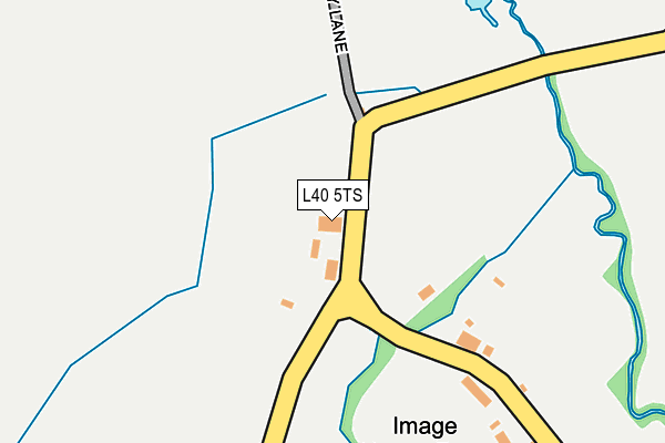 L40 5TS map - OS OpenMap – Local (Ordnance Survey)
