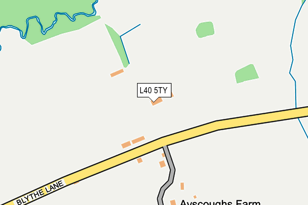 L40 5TY map - OS OpenMap – Local (Ordnance Survey)